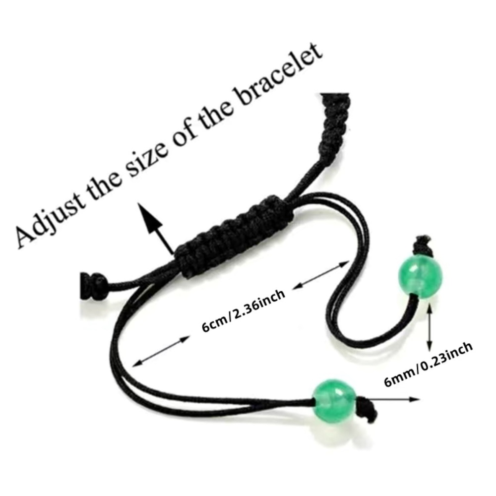 NWT๐ง๐ปโโ๏ธ 7 CHAKRA NATURAL STONE BEAD ADJUSTABLE BRAIDED YOGA ROPE BRACELET - Picture 4 of 12